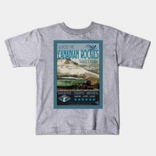 Retro Railway Travel Canada_02 Kids T-Shirt